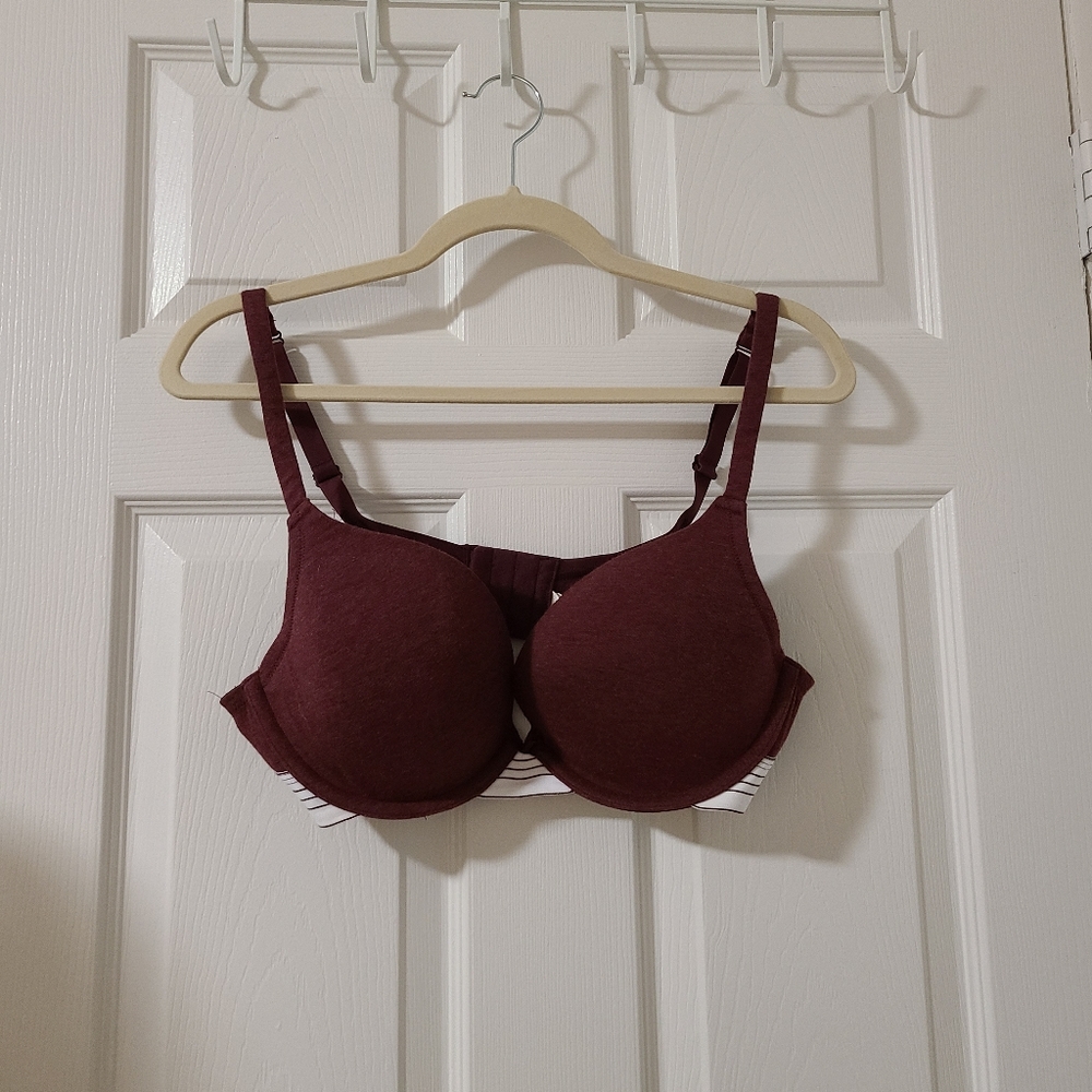 Cacique cotton boost plunge bra